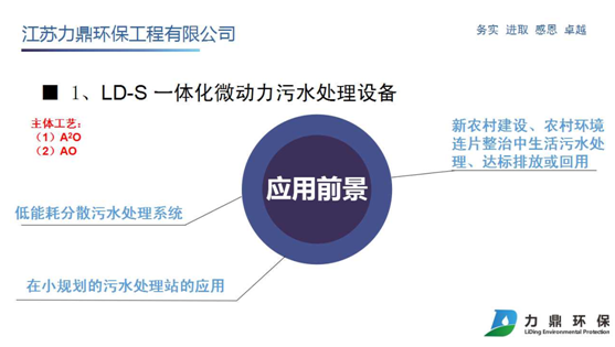 LD-S微動力污水處理設備