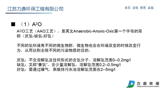 A2O污水處理工藝